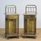 Antique Marble and Brass Nightstands, 1880s, Set of 2 1