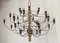 Lámpara de araña de latón de Gino Sarfatti para Arteluce, años 50, Imagen 2