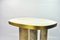 Side Table in White Rock Crystal and Brass by François-Xavier Turrou for Ginger Brown, Image 2
