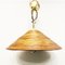 Lámpara colgante italiana de bambú y latón de Vivai De Sud, años 70, Imagen 1