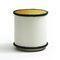 Pouf Il Graphic Bauhaus Trilogy Moutarde et Blanc par Lo Decor 1