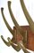 Midcentury Brass Coat Hooks Rack, 1950s, Set of 3, Image 12