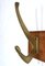 Midcentury Brass Coat Hooks Rack, 1950s, Set of 3 7