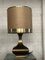 Lámpara de mesa de latón, años 70, Imagen 1
