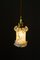 Lampe à Suspension Art Déco en Verre Opalin, 1920s 12