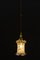 Lampe à Suspension Art Déco en Verre Opalin, 1920s 17