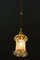 Lampe à Suspension Art Déco en Verre Opalin, 1920s 9