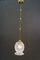 Art Deco Pendant with Opaline Glass Shade, 1920s 3