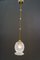 Art Deco Pendant with Opaline Glass Shade, 1920s, Image 3