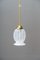 Art Deco Pendant with Opaline Glass Shade, 1920s 4