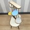 Large Flower Stool with Colorful Brass Rods, 1950s, Image 7