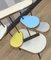 Large Flower Stool with Colorful Brass Rods, 1950s, Image 4
