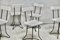 Modernistische Beistellstühle aus Holz & Stahl, 1950er, 5 . Set 12