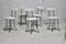 Modernistische Beistellstühle aus Holz & Stahl, 1950er, 5 . Set 14