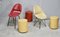 Side Chairs and Poufs, 1970s, Set of 5, Image 18