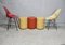 Side Chairs and Poufs, 1970s, Set of 5, Image 16