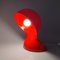 Lampada da tavolo Dalù rossa di Vico Magistretti per Artemide, anni '60, Immagine 9