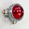 Vintage Industrial Red Glass & Aluminium Spotlight, 1975, Image 1