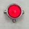 Vintage Industrial Red Glass & Aluminium Spotlight, 1975 2