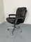 Mid-Century Italian Modernist Leather and Steel Adjustable Desk Chair, 1950s 2