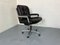 Mid-Century Italian Modernist Leather and Steel Adjustable Desk Chair, 1950s 3