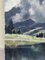 Georg Grauvogl, View of Lake Limides and Tofane (Dolomites), 1920s, Oil on Canvas, Image 12