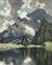 Georg Grauvogl, Blick auf Lake Limides und Tofane (Dolomiten), 1920er, Öl auf Leinwand 16