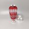 Red Bohemian Cut Crystal Glass Cocktail Shaker, Italy, 1960s, Image 3