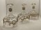 Servicio de licor de cristal Talma de principios del siglo XX con oro fino. Juego de 9, Imagen 6