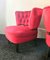 Vintage Red Velvet Lounge Chairs by Otto Schulz for Jio Möbler, 1940s, Set of 2, Image 10