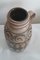 Vintage German Ceramic Vase in Shape of Jug with Handles and Beige-Brown Decor from Scheurich, 1970s, Image 2