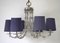 Crystal Chandelier in Brass from Lobmeyr, Austria, 1930s 6