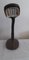 Lámpara de escritorio vintage con reflector de cuello de ganso ajustable de plástico marrón, años 80, Imagen 4