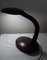 Lampe de Bureau Vintage avec Réflecteur Col de Cygne Ajustable en Plastique Marron, 1980s 7