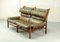 Inca Safari 2-Sitzer Lounge Sofa aus Palisander & Leder von Arne Norell für AB Aneby Möbler, Schweden, 1960er 2