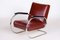 Bauhaus Armchairs in Chrome and Leather, 1930s, Set of 2 14