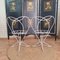 Vintage Heart-Shaped Backrest Garden Chairs in Iron, 1970s, Set of 2 10