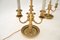 Antique Brass Table Lamps with Tole Shades, 1920, Set of 2, Image 10