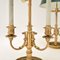 Antique Brass Table Lamps with Tole Shades, 1920, Set of 2 11