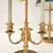 Antique Brass Table Lamps with Tole Shades, 1920, Set of 2, Image 11