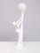 Lámpara de mujer desnuda italiana Art Déco de cerámica blanca, años 70, Imagen 7