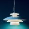 White Pendant Light from Nordisk Solar, Denmark, 1980s, Image 2