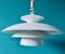 White Pendant Light from Nordisk Solar, Denmark, 1980s, Image 3