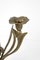 Candelabro floreale vintage in ottone, Immagine 5