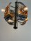 Lámpara de araña vintage de cristal de Murano con cuatro luces al estilo de Mazzega, años 70, Imagen 8