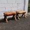 Moroccan Handcrafted Camel Stools, 1980s, Set of 2, Image 3