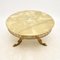 Vintage French Brass and Onyx Coffee Table, 1930 5