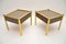 Vintage Brass and Glass Side Tables, 1970, Set of 2 3