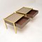 Vintage Brass and Glass Side Tables, 1970, Set of 2 8
