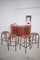 Teak Bar with 4 Bar Stools from Sika Møbler, 1960s, Set of 5 7